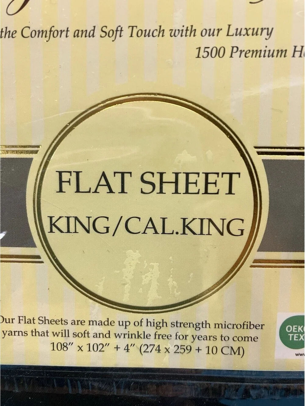 Elegant Comfort Wrinkle-Free 1500 Thread Count Egyptian California king Black